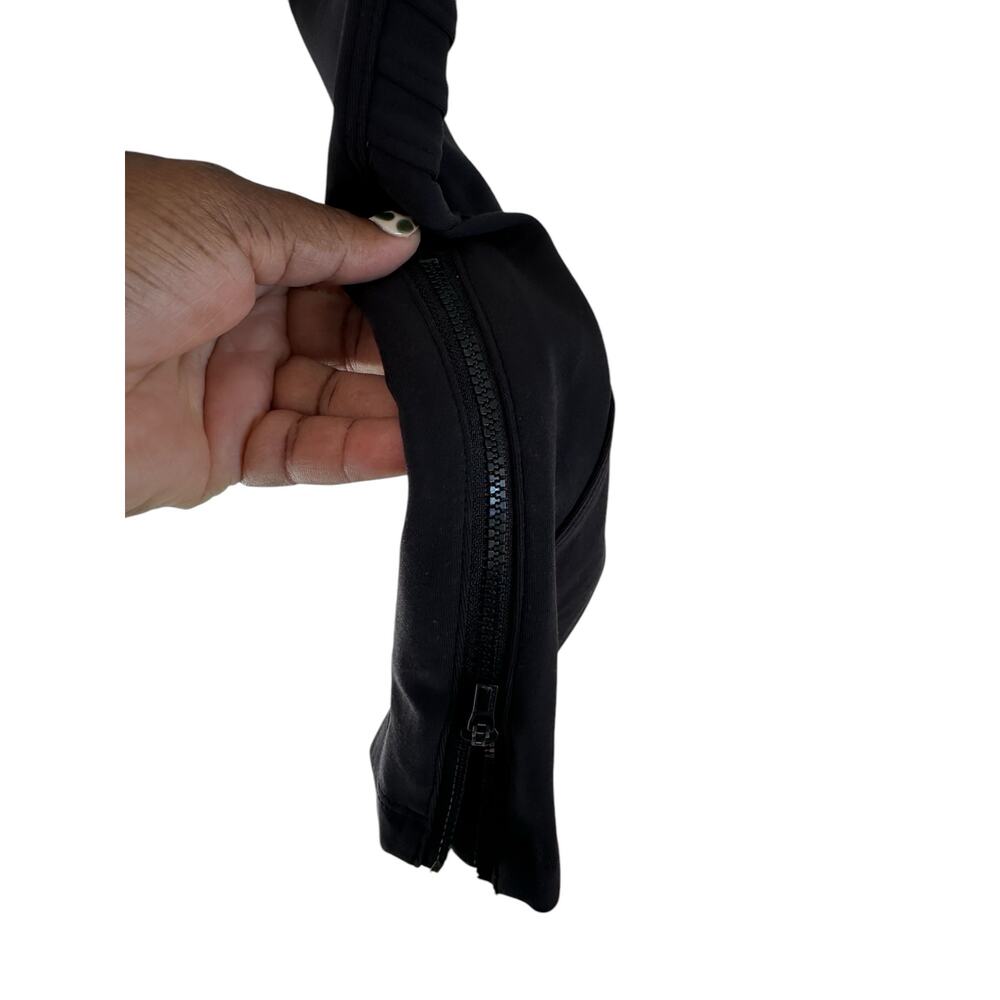 Athleta Black Sculpting Athletic Delancey Moto Tight Leggings‎ Size Medium - Picture 9 of 13